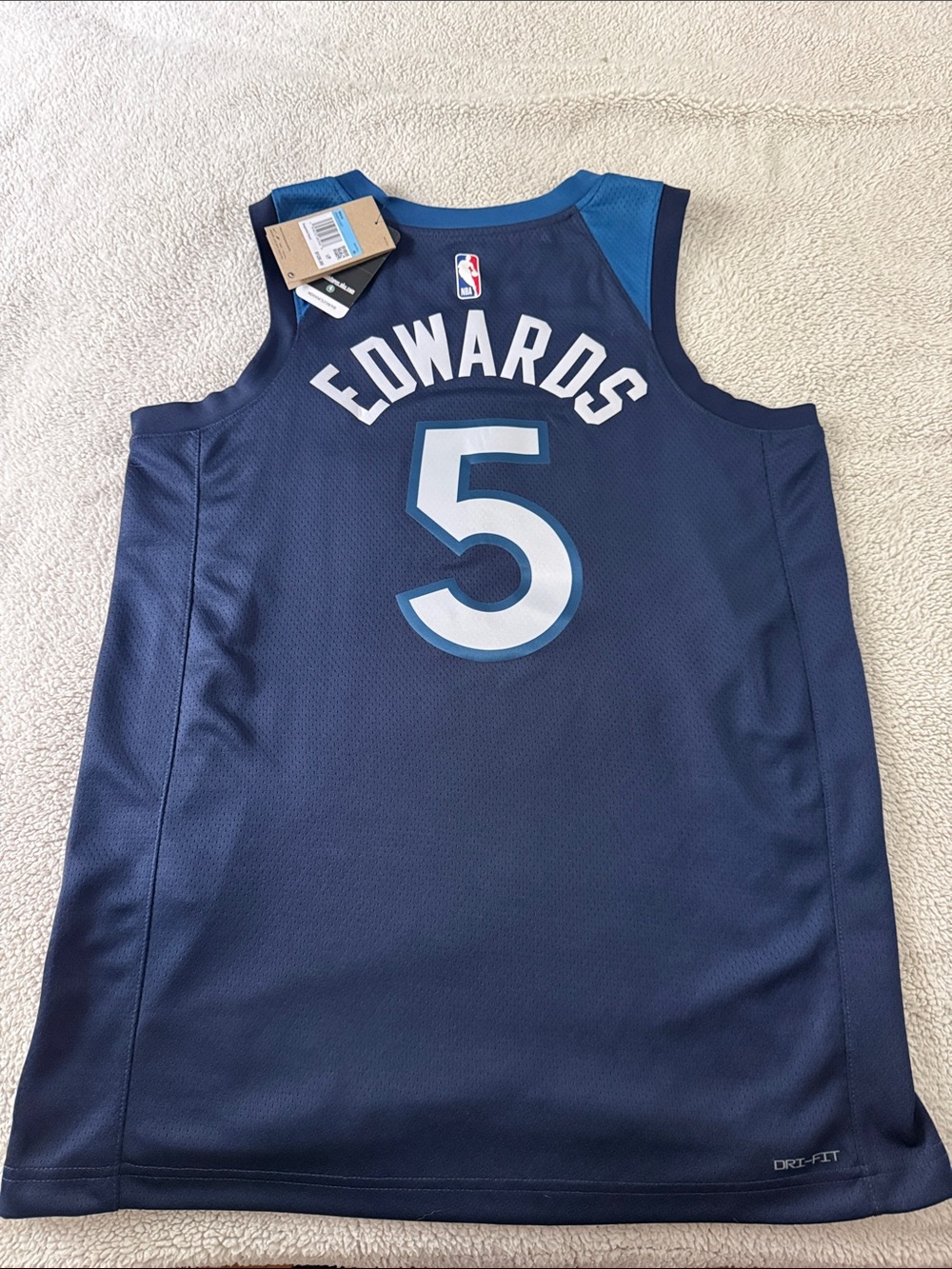 Minnesota Timberwolves #5 Anthony Edwards NBA Icon Edition Nike Swingman Jersey - Picture 1 of 9